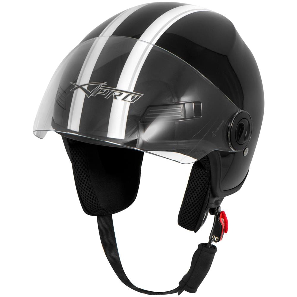 Casco Jet Scooter Moto Quad Omologato Ece 22 05 Visiera Nero L - Foto 5