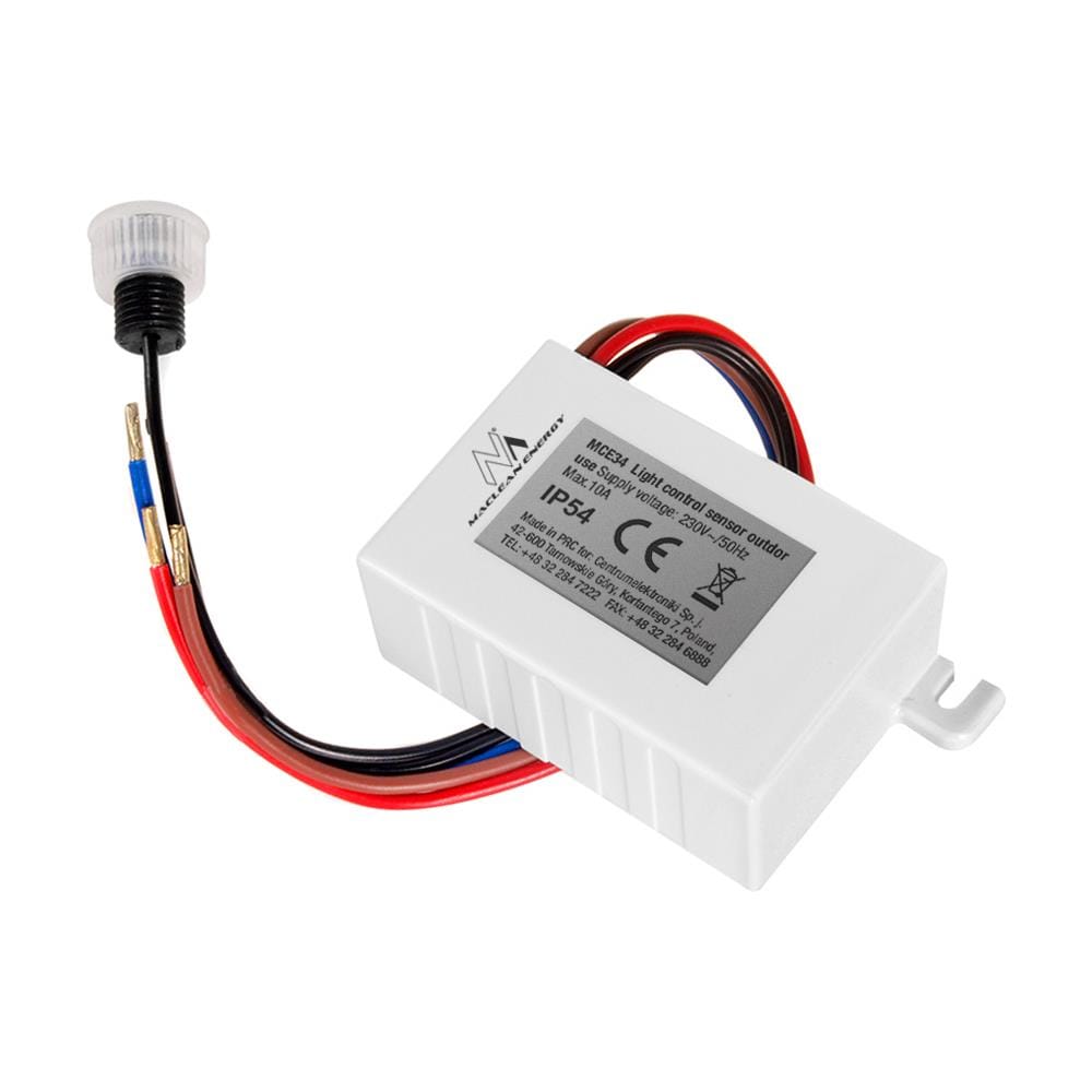 Sensore Interrutore Crepuscolare 2300w Sonda Esterna Rilevatore - Foto 1