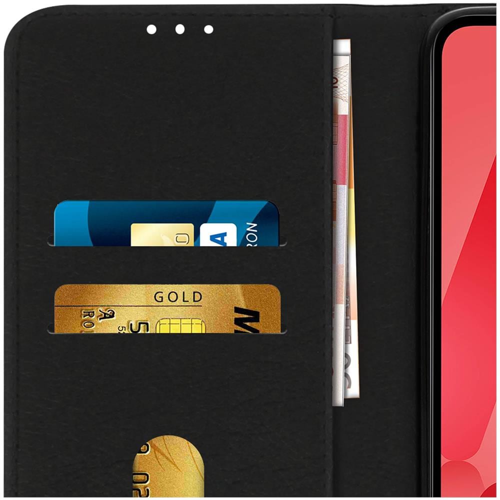 Custodia Samsung Galaxy A02s Portadocumenti Funzione Supporto Nero - Foto 5