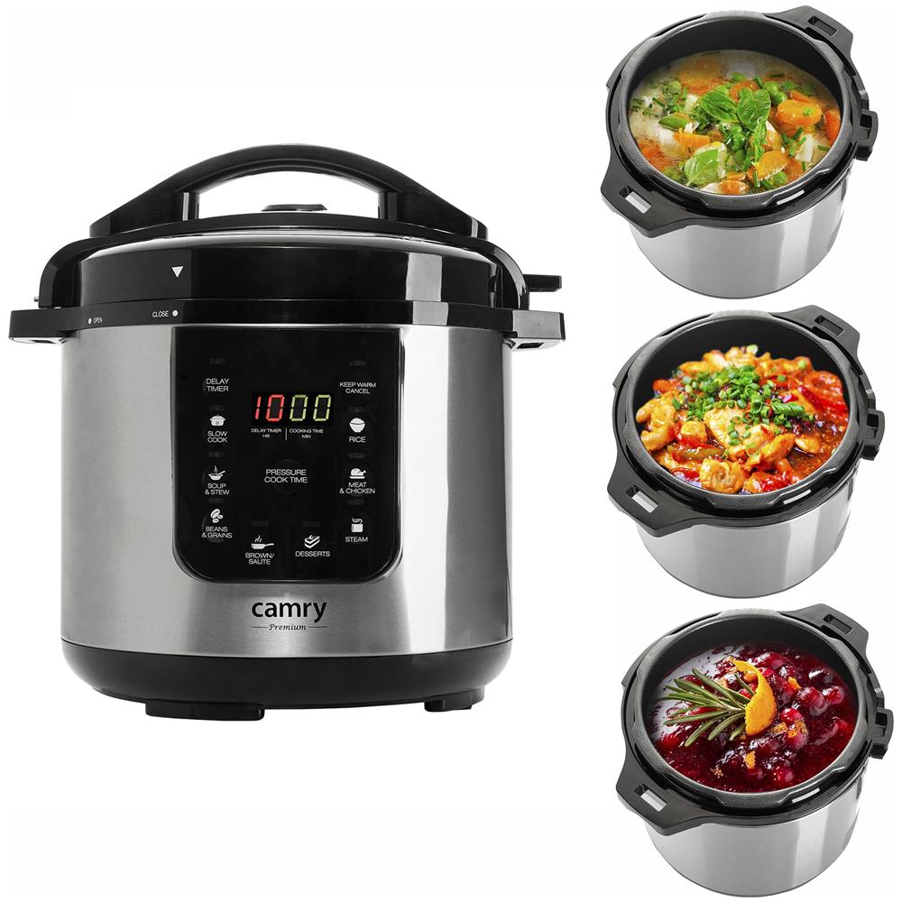 Cr 6409 Fornello Rapido Programmabile, Pentola A Cottura Lenta, 6 Litri, Antiaderente 1500w - Foto 18