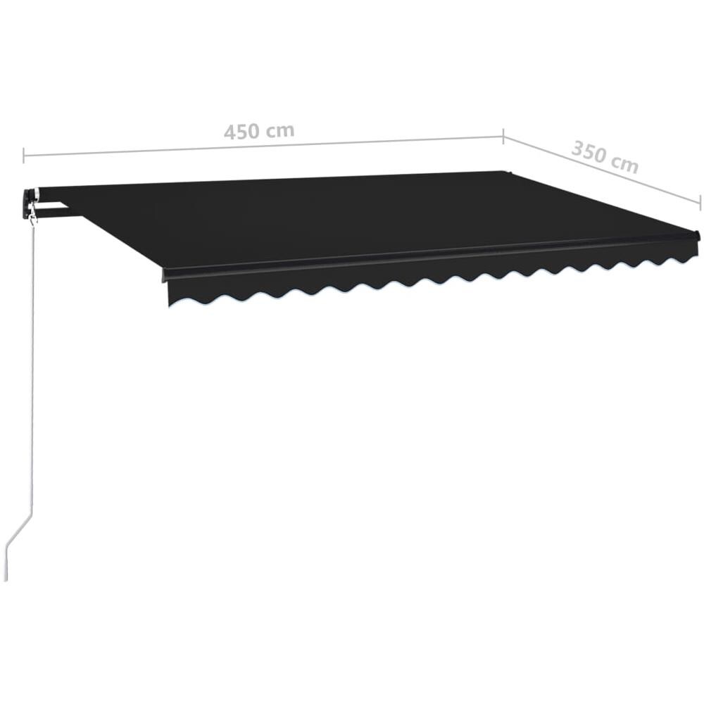 Tenda Da Sole Retrattile Manuale 450x350 Cm Antracite - Foto 7