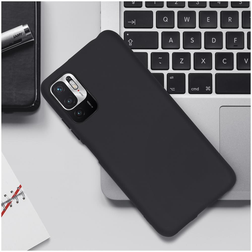 Cover Xiaomi Redmi Note 10 5g / Poco M3 Pro Flessibile Antiurto Opaca Nera - Foto 5