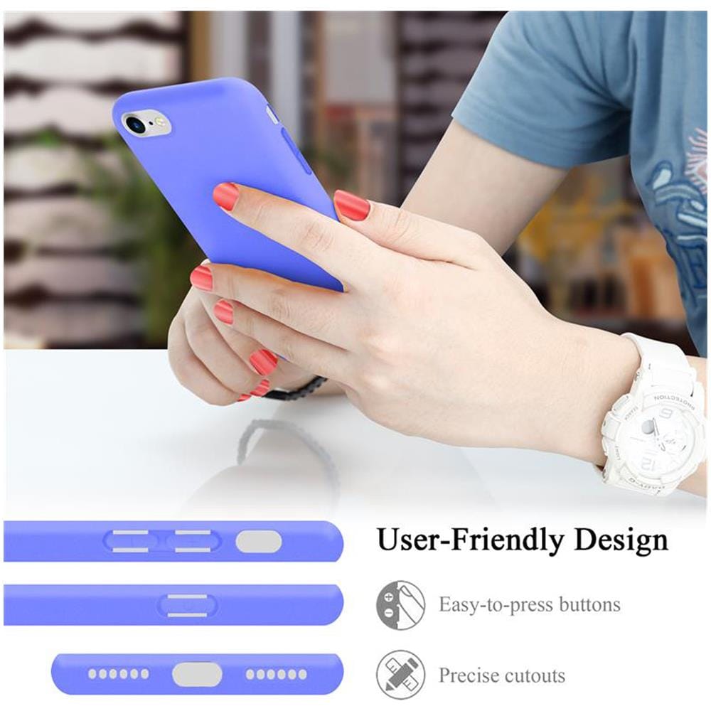 Custodia Compatibile Con Apple Iphone 7 / 8 / Se2 2020 In Liquid Rosa - Coperchio Protettivo In Silicone Tpu Flessibile - Foto 8