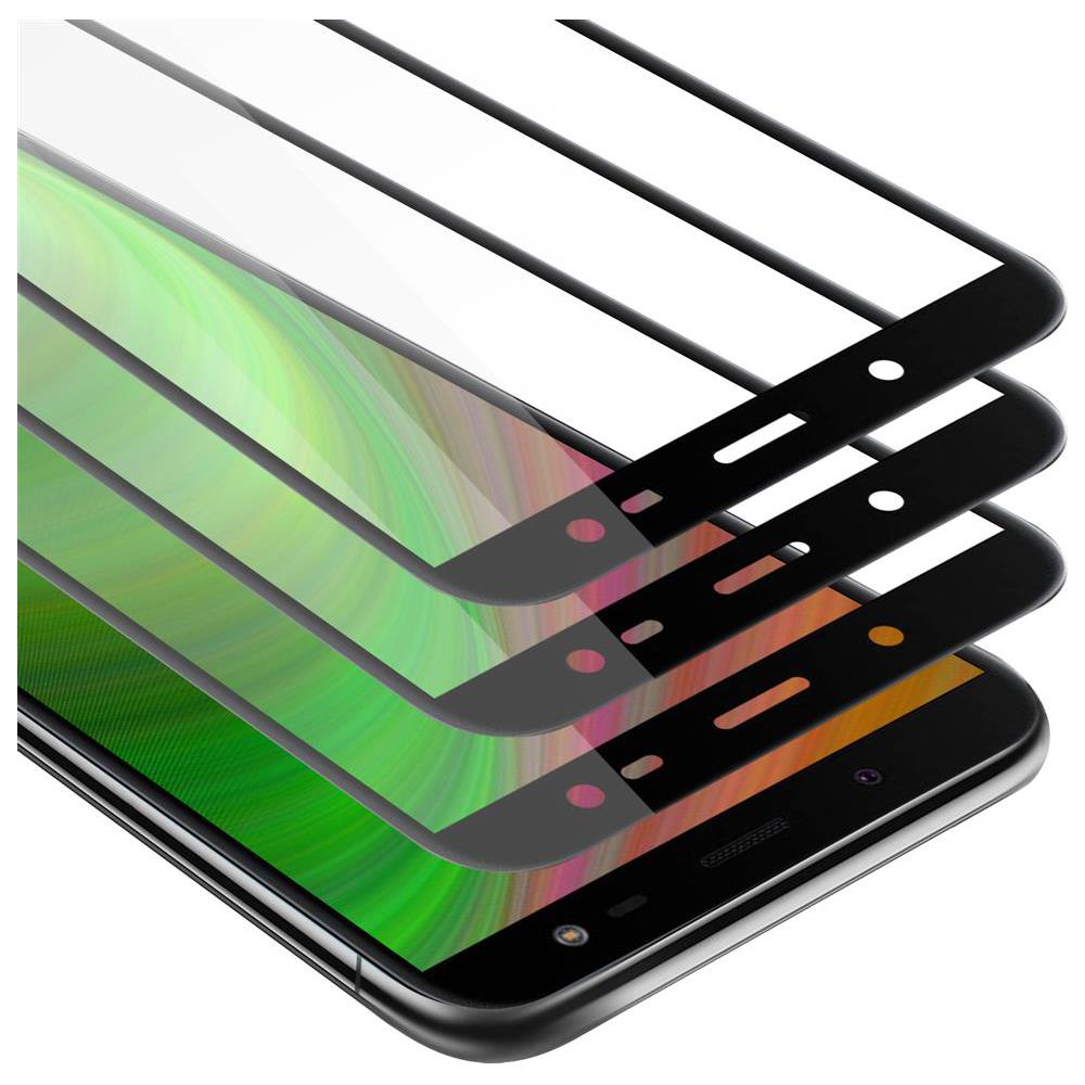 3x Pellicola Armatura A Schermo Intero Compatibile Con Samsung Galaxy J8 2018 In Trasparente Con Nero - 3x Vetro Temperato (tempered) Di Protezione Del Display In Durezza 9h Con 3d Touch - Foto 1