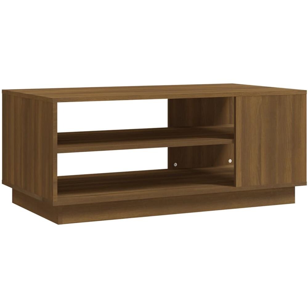 Tavolino da Salotto Rovere Marrone 102x55x43 cm in Truciolato - Foto 2