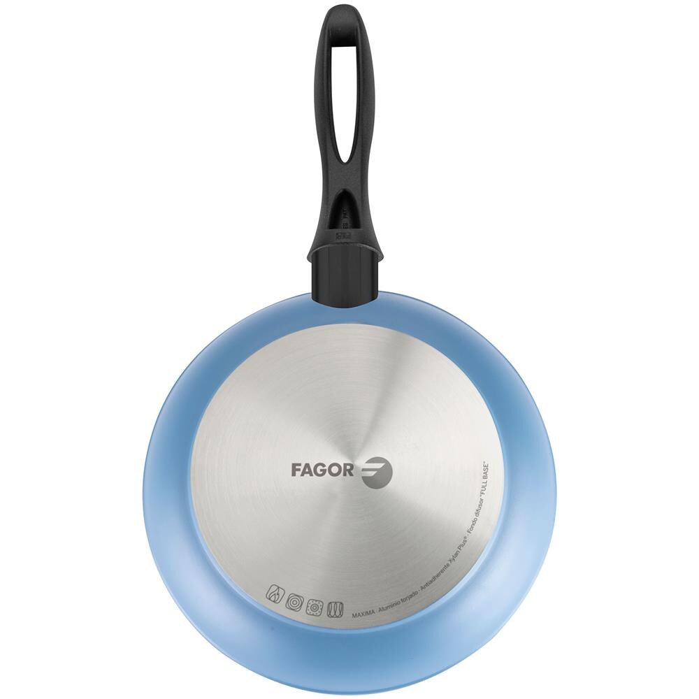 Fagor Maxima Padella Induzione 24cm Alluminio Forgiato, Antiaderente Senza Pfoa Vetroceramica  Blu - Foto 4