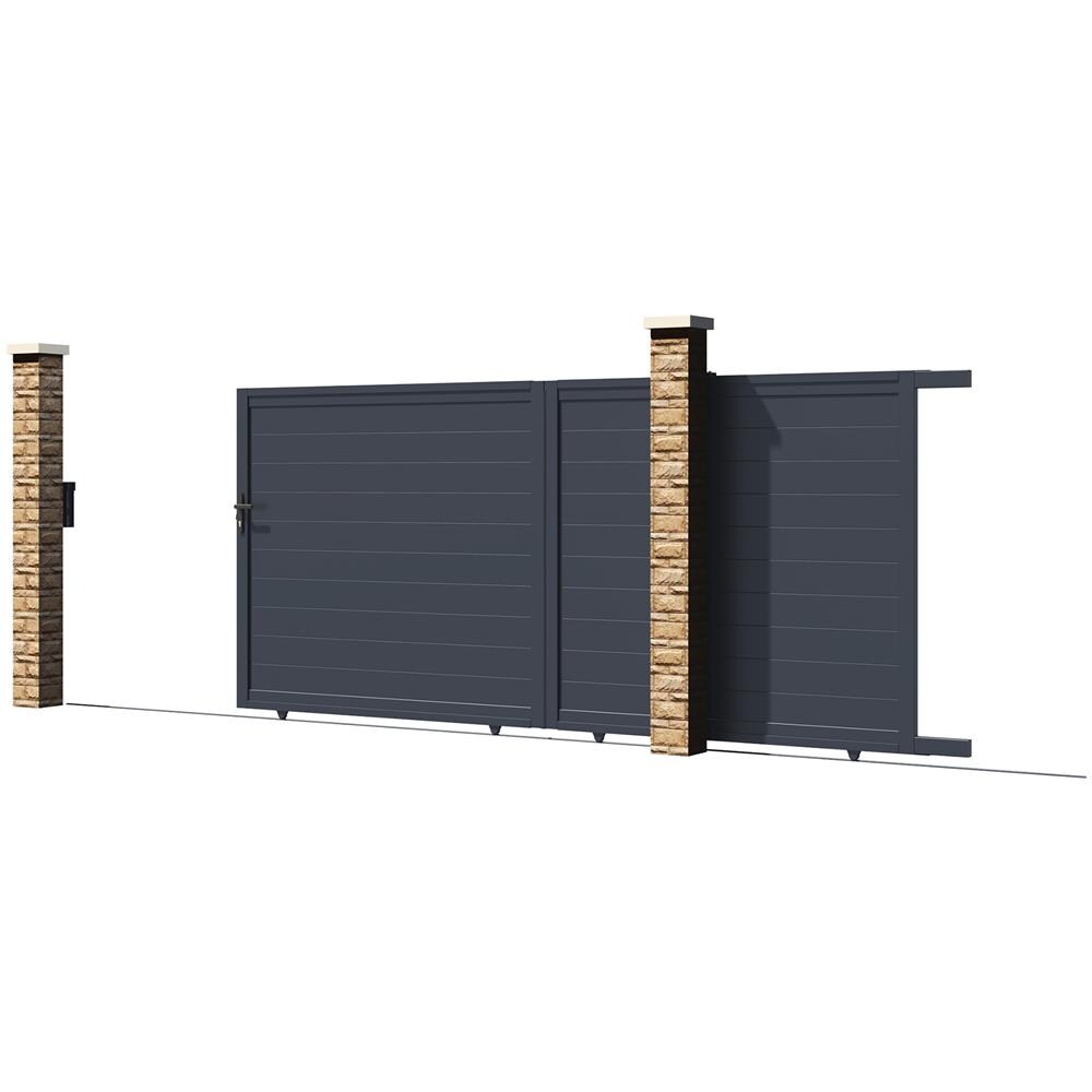 Cancello Scorrevole In Alluminio 4m Eiger 400c140 - Foto 2