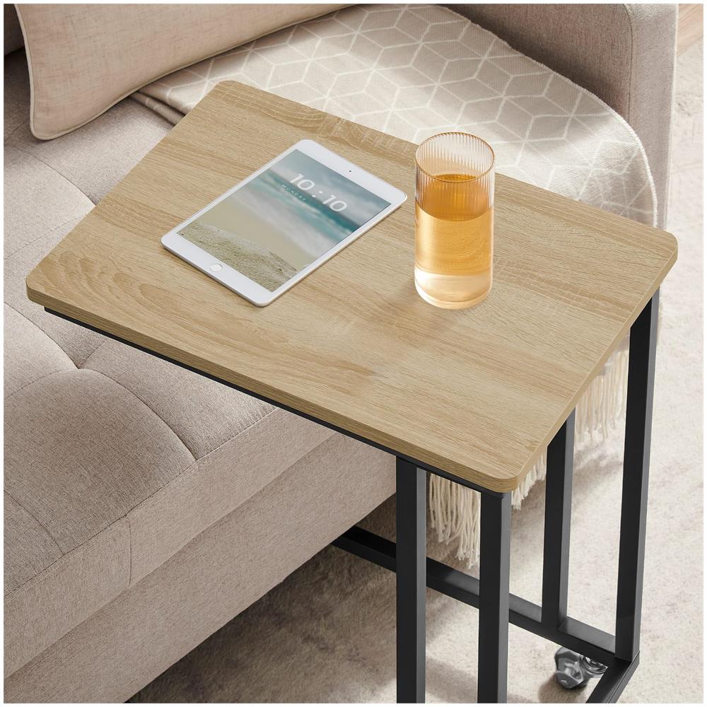 Tavolino da caffè Valora con ruote - Design compatto in rovere Sonoma - Foto 2