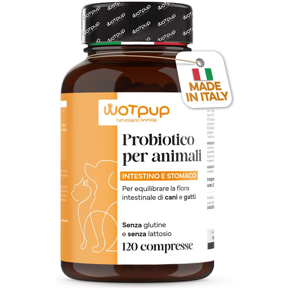 LA.GA Probiotici per Cani e Gatti Made in Italy - Fermenti Lattici 120 Compresse senza Glutine e Lattosio - Foto 1