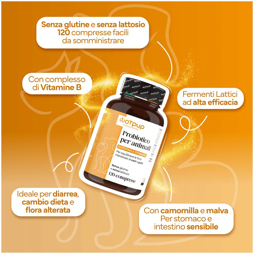 LA.GA Probiotici per Cani e Gatti Made in Italy - Fermenti Lattici 120 Compresse senza Glutine e Lattosio - Foto 6