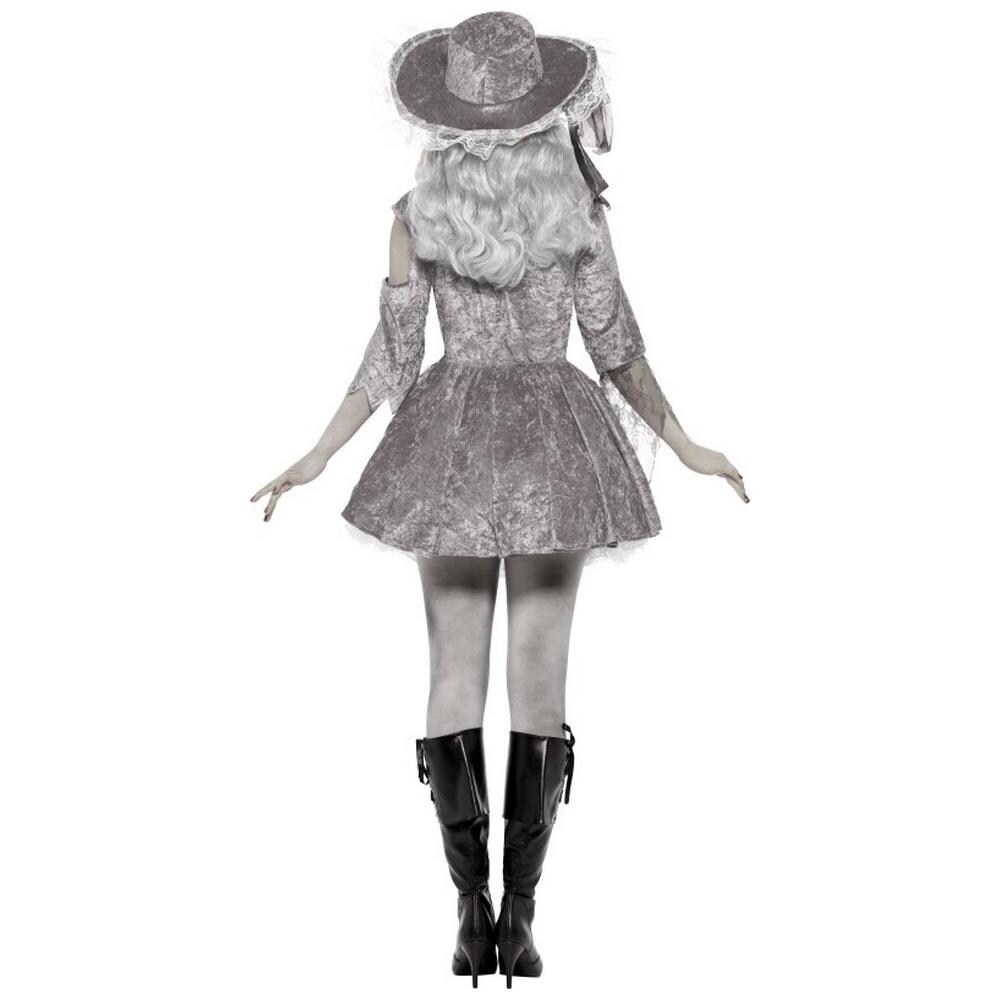 Costume Bianco Da Pirata Fantasma Da Donna Large - Foto 2