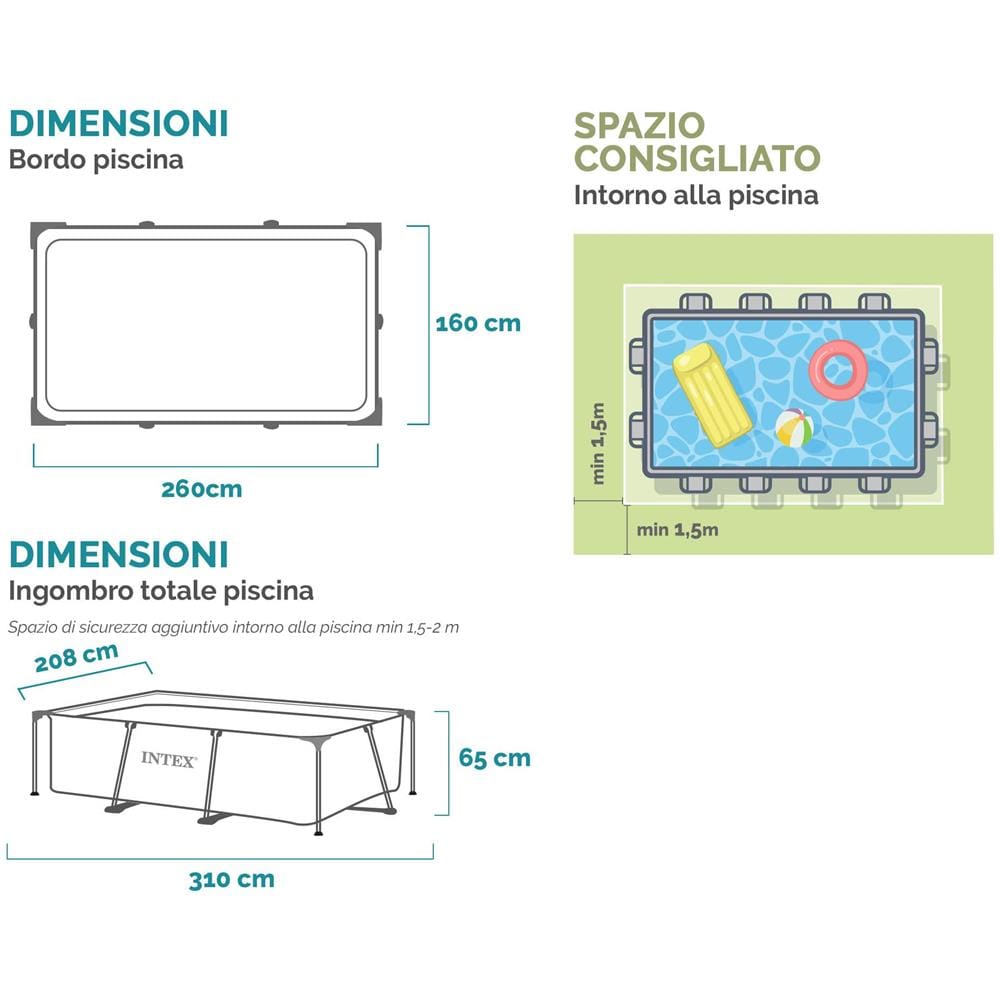 28271NP - Piscina Rectangular Frame 260x160x65 cm - Foto 5