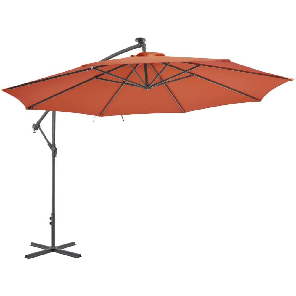 Ombrellone A Sbalzo Con Palo In Alluminio 350 Cm Terracotta - Foto 2
