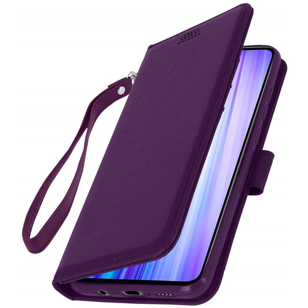 Custodia Xiaomi Redmi Note 8 Pro Portafoglio Supporto Video Soft Touch Viola - Foto 5