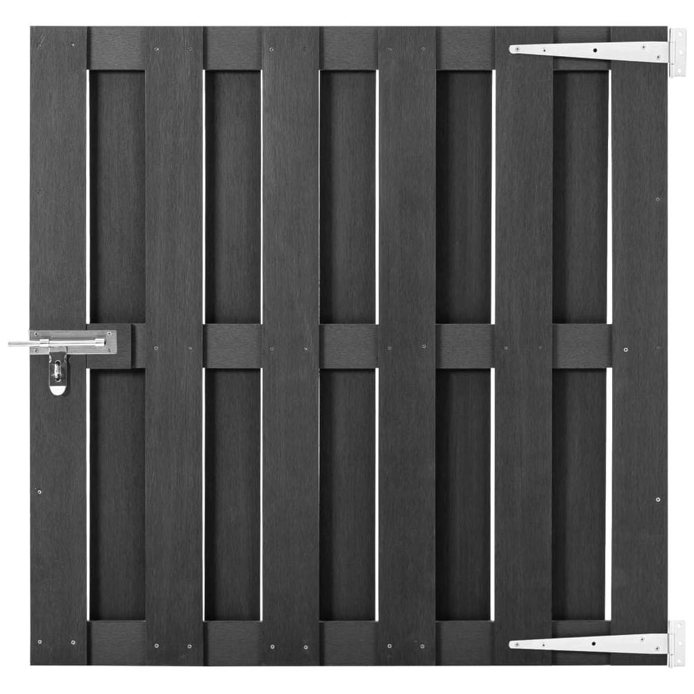 Cancello Da Giardino In Wpc 100x100 Cm Grigio - Foto 1