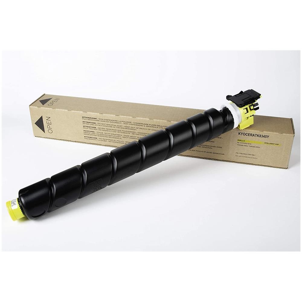 TONER COMPATIBILE -  Kyocera Tk-8345y Giallo 1t02l7ynl0 1t02l7ynl1 Per Taskalfa 2552ci, Taskalfa 2553ci Fornito Di Intelligent Chip Capacità 12000 Copie Made In Italy - Foto 5