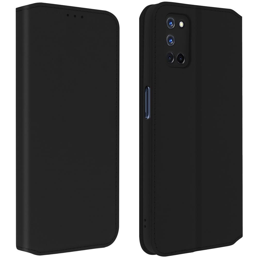 Custodia Oppo A72 / A52 Portacarte Funzione Supporto Similpelle Liscia Nero - Foto 1