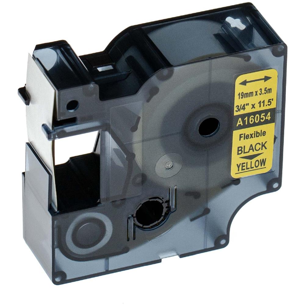 45017 NERO SU ROSSO NASTRO COMPATIBILE DYMO D1 CASSETTA