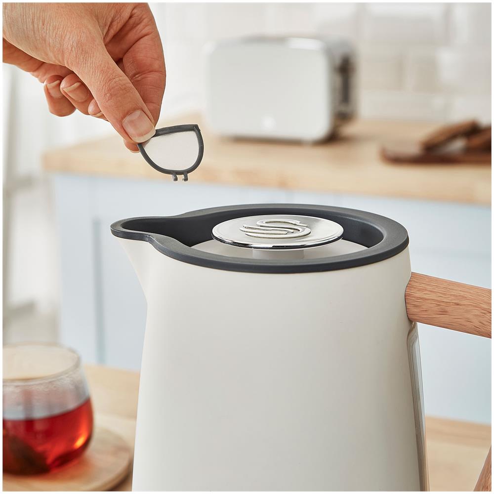 Stp2090whtneu Set Da Colazione Bollitore Senza Fili 1,7l Tostapane Pane 2 Bianco Nordic 2200w Bianco - Foto 2