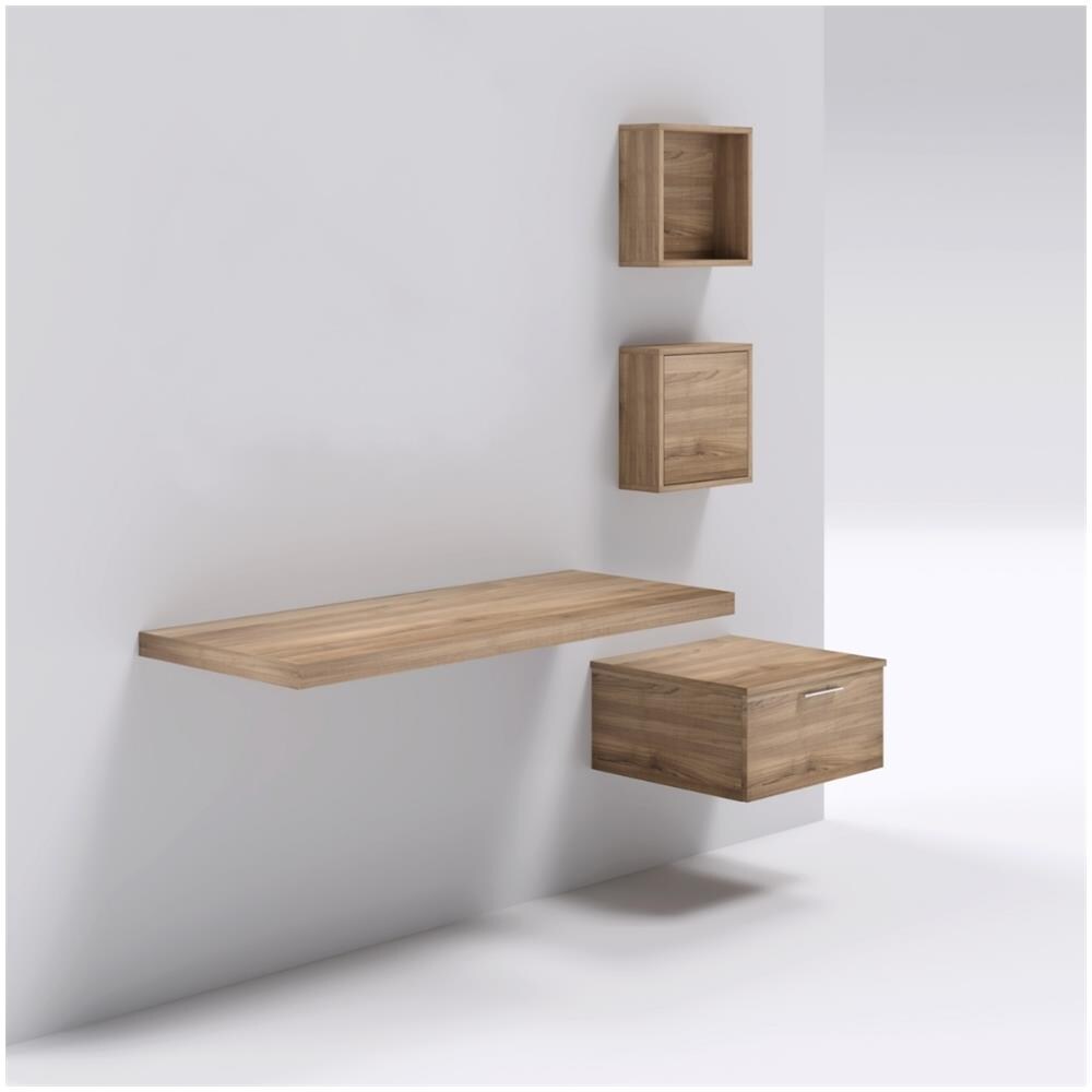 Mensolone In Laminato Sospeso Per Lavabi Da Appoggio Arredo Bagno Made In Italy - Foto 1