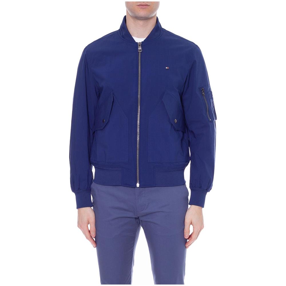 Bomber Uomo In Cotone Flex Blu - Foto 2
