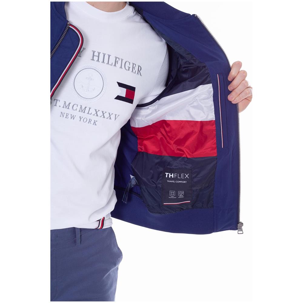 Bomber Uomo In Cotone Flex Blu - Foto 5