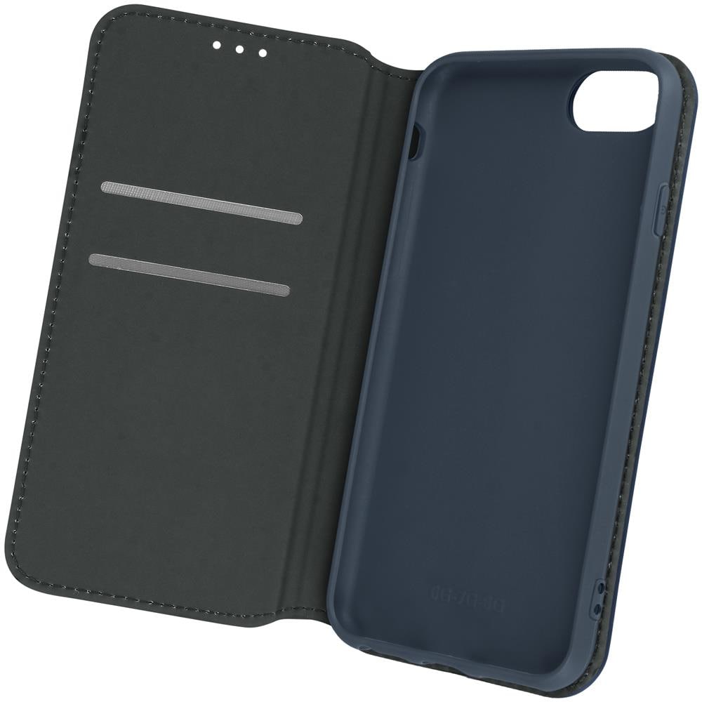 Custodia Iphone 6, 6s, 7, 8 E Se 2020 Portafoglio Funzione Supporto Blu Notte - Foto 1
