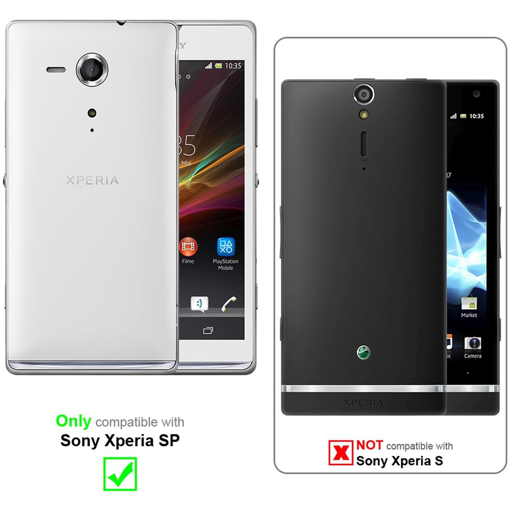 Custodia Compatibile Con Sony Xperia Sp In Frost Lilla Bordeaux - Coperchio Protettivo In Silicone Tpu Flessibile - Foto 2