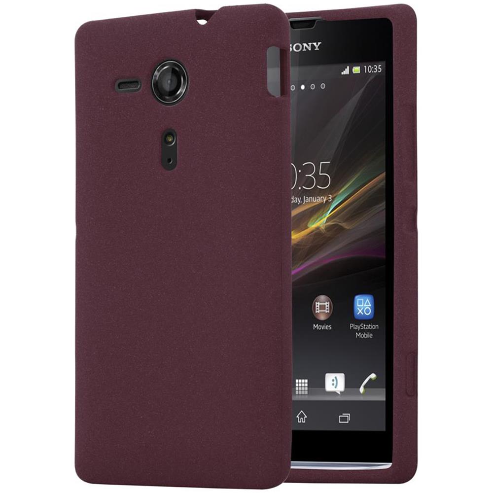 Custodia Compatibile Con Sony Xperia Sp In Frost Lilla Bordeaux - Coperchio Protettivo In Silicone Tpu Flessibile - Foto 8