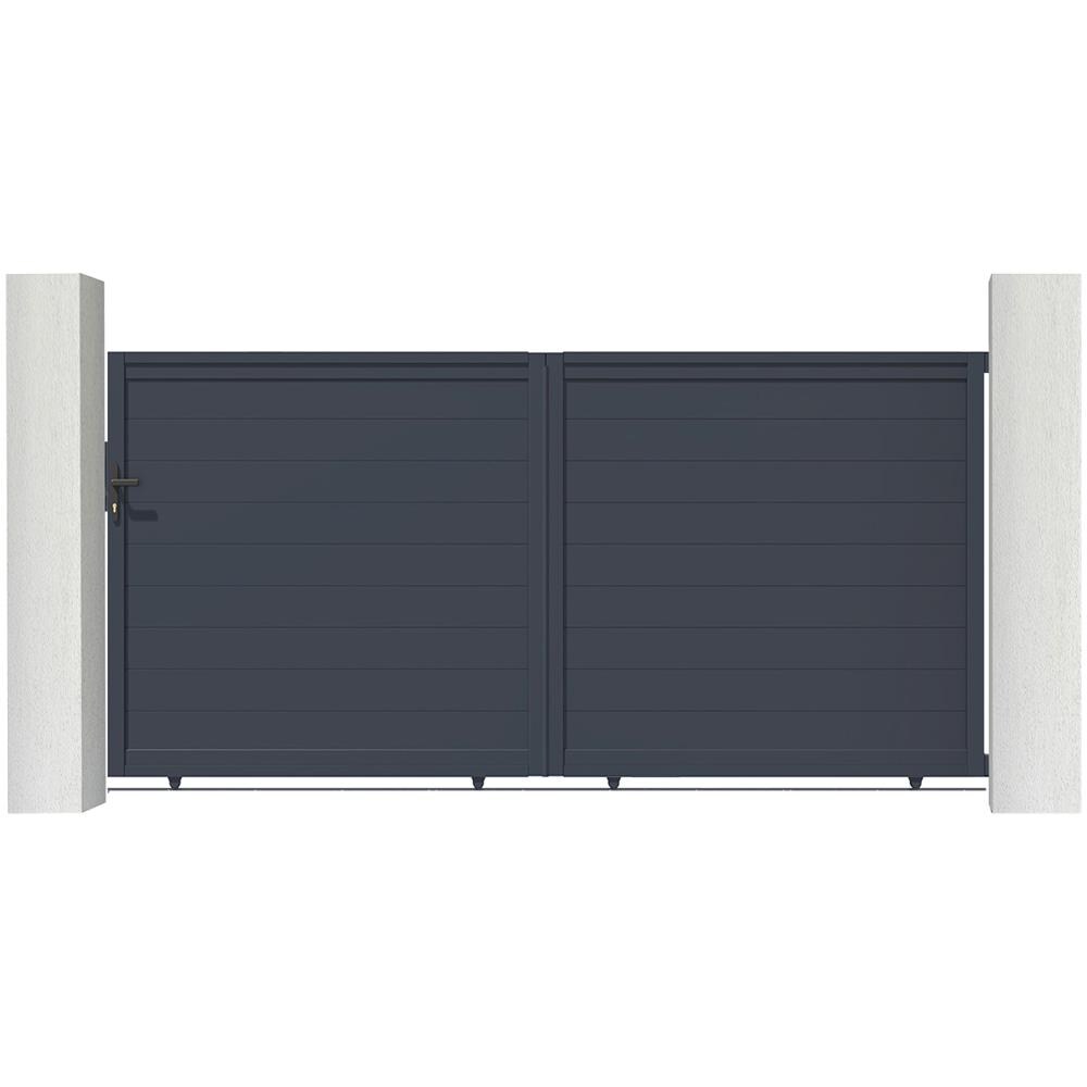 Cancello Scorrevole In Alluminio 3m Eiger 300c160 - Foto 1