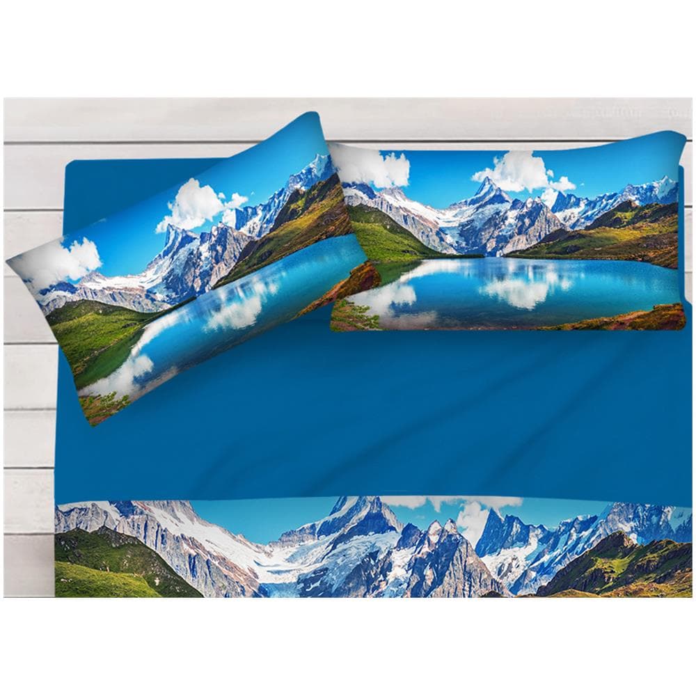 Lenzuola Copriletto Letto Sogni D''oro 100% Cotone Disegno Bernese 63 Singolo Bernese 63 - Foto 4