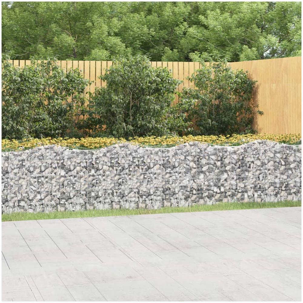 Gabbione Ad Arco Con Letto Rialzato 600x100x100cm Ferro Zincato - Foto 1