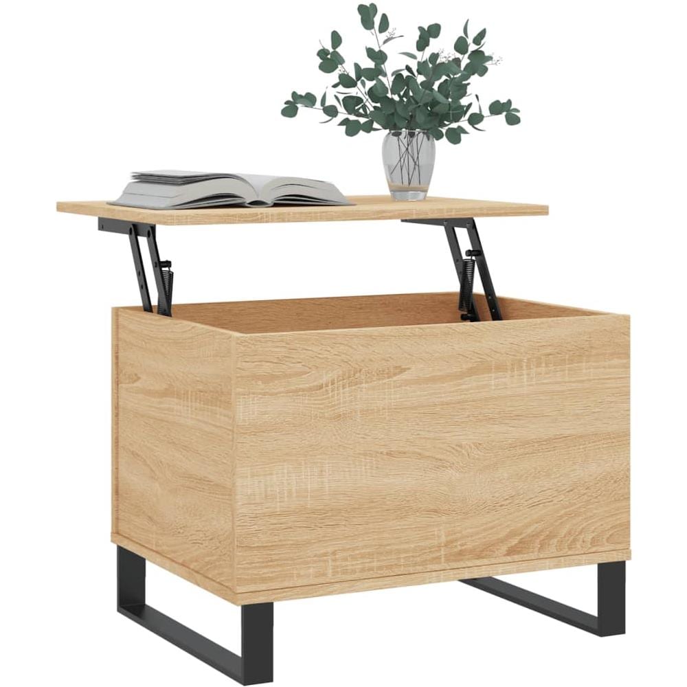 Tavolino Salotto Rovere Sonoma 60x44,5x45 Cm Legno Multistrato - Foto 3