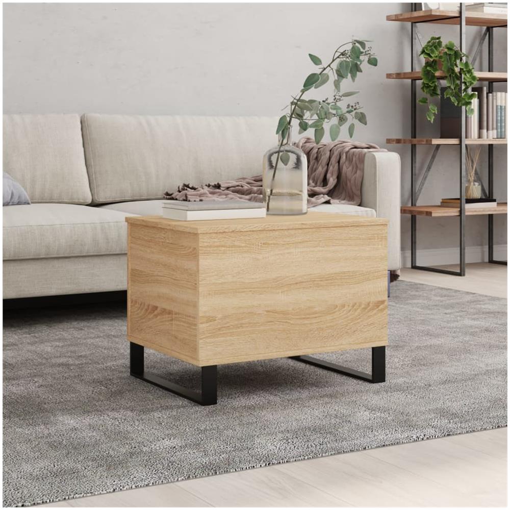 Tavolino Salotto Rovere Sonoma 60x44,5x45 Cm Legno Multistrato - Foto 1