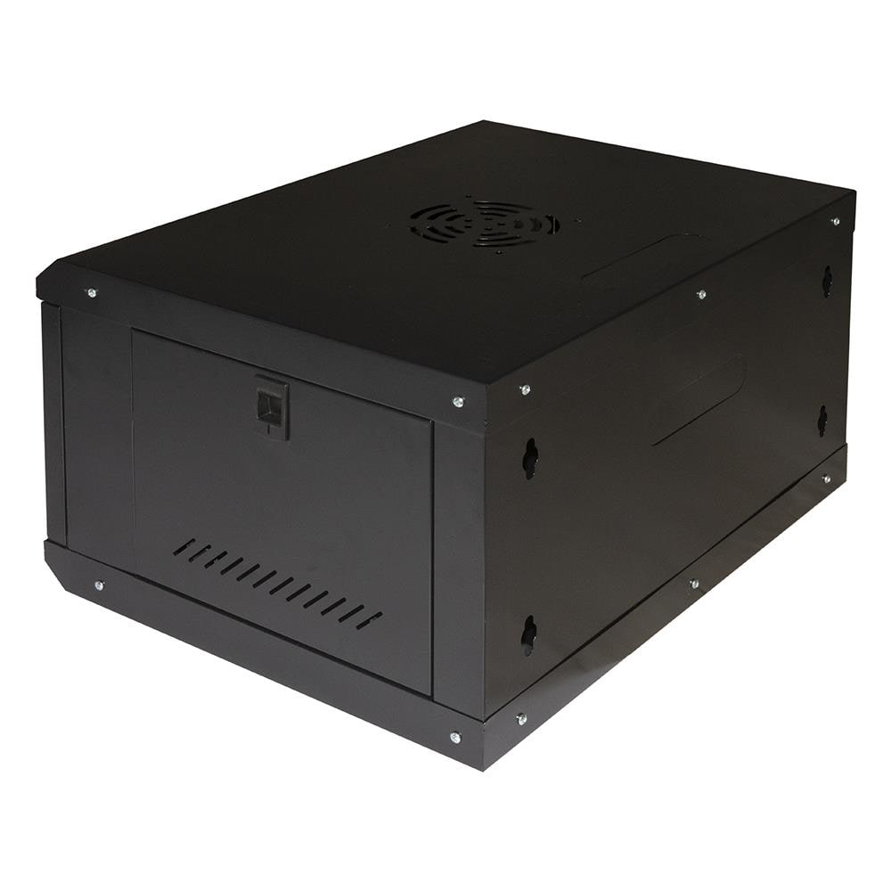 Armadio Rack 19'' 6u Serie Light Colore Nero Con Porta Vetro (axpxl) 300x400x530mm Ripiano Incluso - Foto 4
