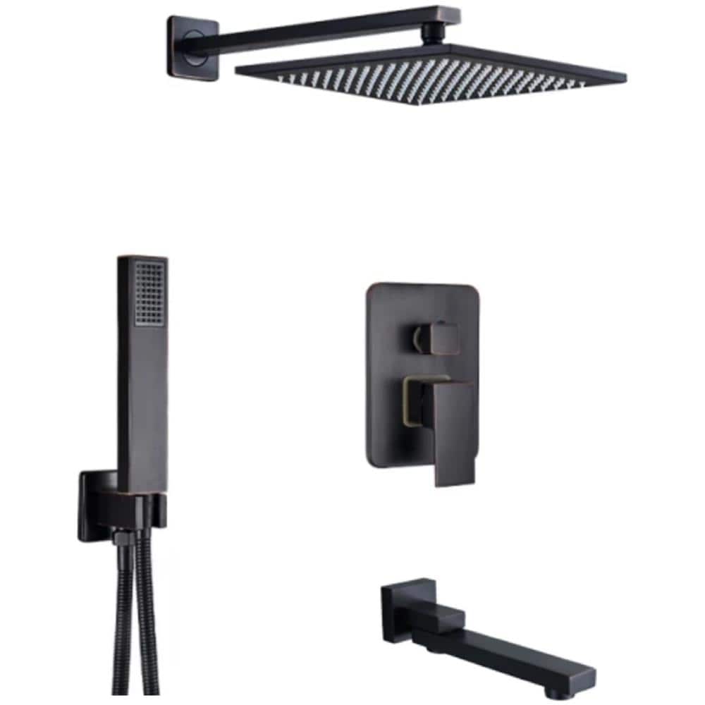 Set miscelatore doccia, Blackswan, tipo M73.40, modello nero anticato, misura 20 cm - Foto 1