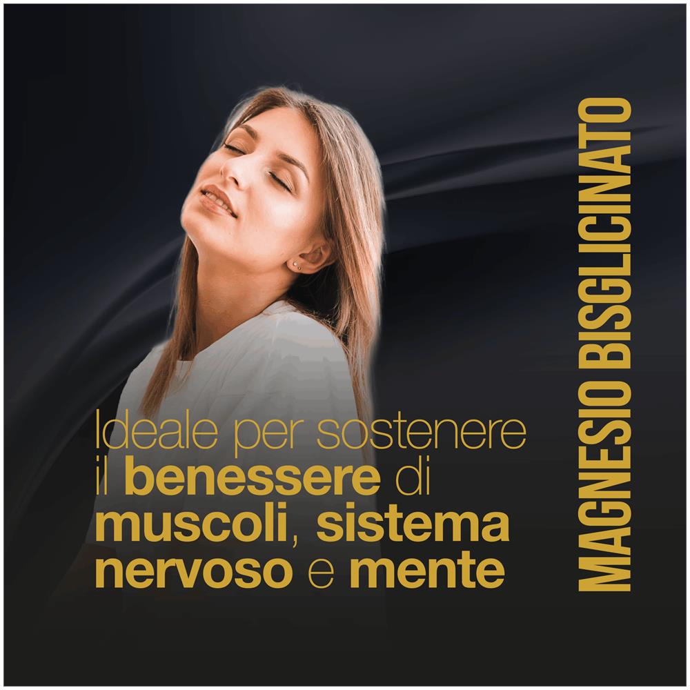 LA.GA Magnesio Bisglicinato 120 Capsule con Vitamine B1 B5 B6 - Integratore Stanchezza e Stress senza Glutine Made in Italy - Foto 2