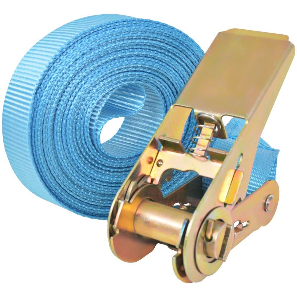 Cinghie d'Ancoraggio 10 pz a Cricchetto 0,8 T 4mx25mm Blu - Foto 2