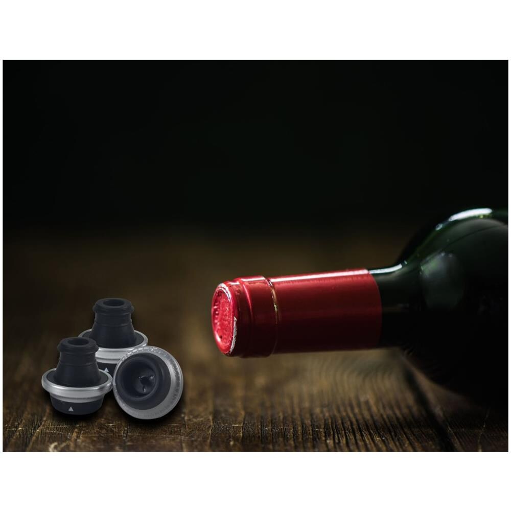 pompa per bottiglie di vino atossica rallenta l/'ossidazione e chiude le bottiglie di vino o champagne Set accessori vino con pompa a vuoto in inox e 4 tappi vino in silicone