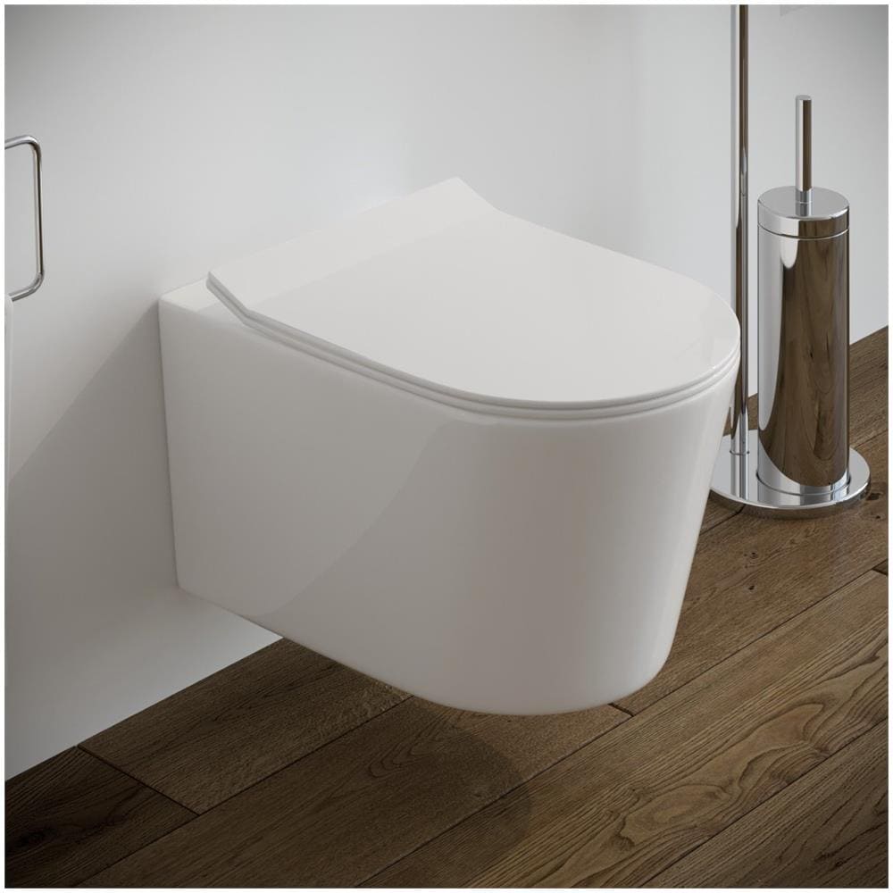 Sanitari bagno Bidet e Vaso WC SOSPESI Legend filo muro con coprivaso softclose MarinelliGroup