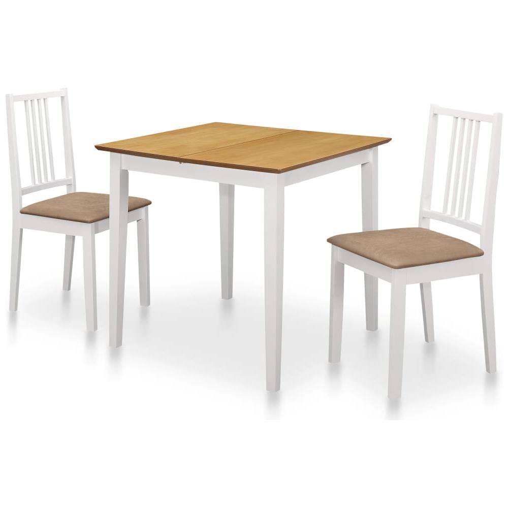 Set Da Pranzo 3 Pz In Mdf Bianco - Foto 1