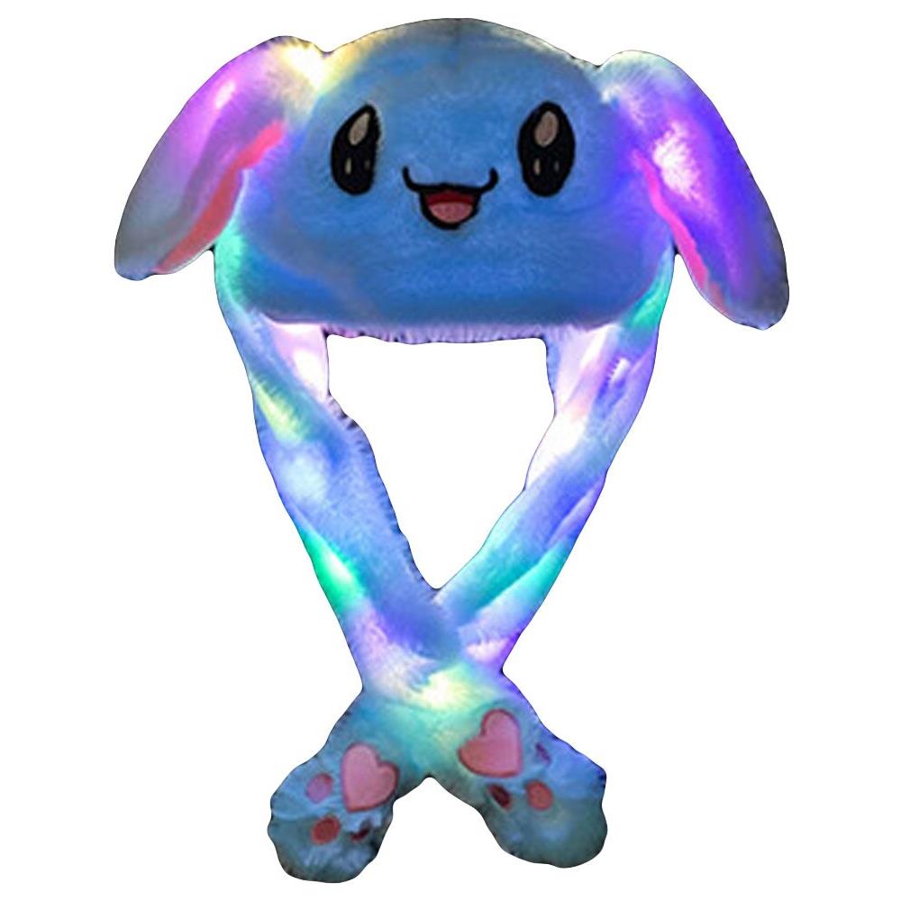 SLOWMOOSE - Cappello Divertente Donna Uomo Bambini Illuminazione Simpatiche  Orecchie Di Coniglio Peluche Bambini Brillano Inverno Caldo Per La Notte Di  Festa [ bianca] - ePRICE