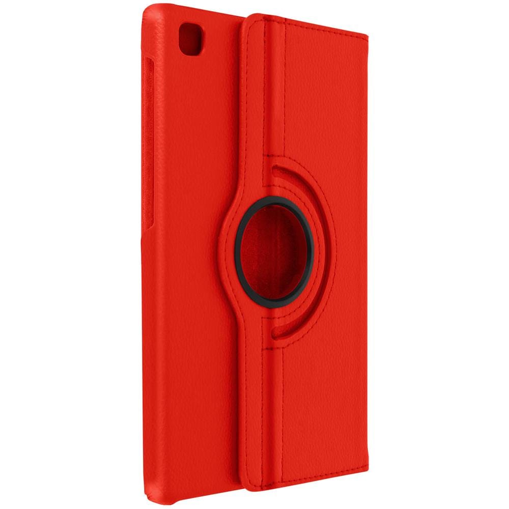 Custodia Samsung Tab A7 Lite Supporto Rotante Orizzontale / Verticale Rossa - Foto 2