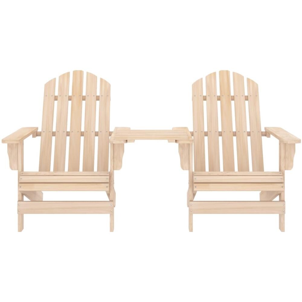 Sedie da Giardino Adirondack con Tavolino in Legno Abete - Foto 2
