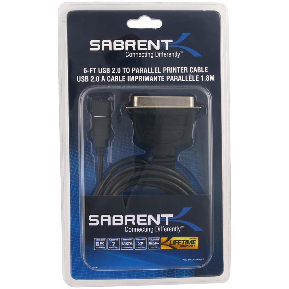 CB-CN36 USB 1.1/2.0 Type A Parallel IEEE 1284 Nero cavo di interfaccia e adattatore - Foto 5