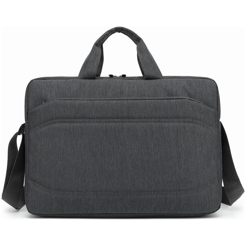 Messengerbag Borsa Per Notebook Da 15.6' In Poliestere 6 Scomparti Con Tracolla Grigio - Foto 2