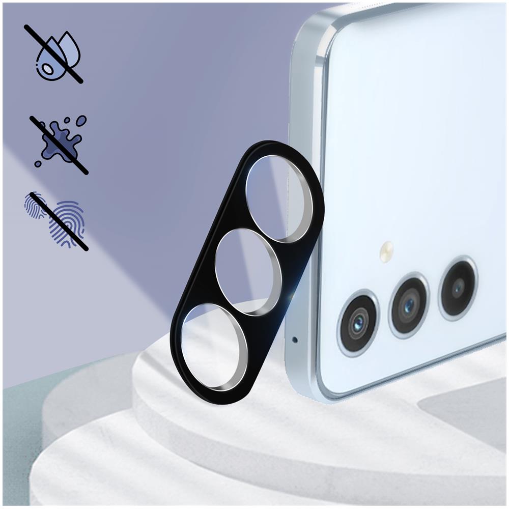 Pellicola Fotocamera Per Samsung A54 5g, Bi-materiale 100% Adesivo Nero - Foto 2