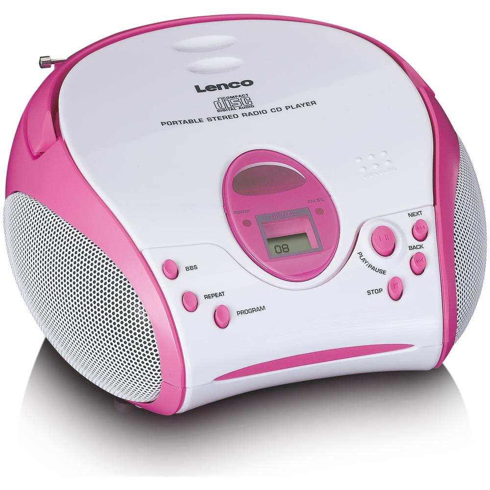 SCD-24PK Stereo Portatile per Bambini Rosa Bianco - Foto 1