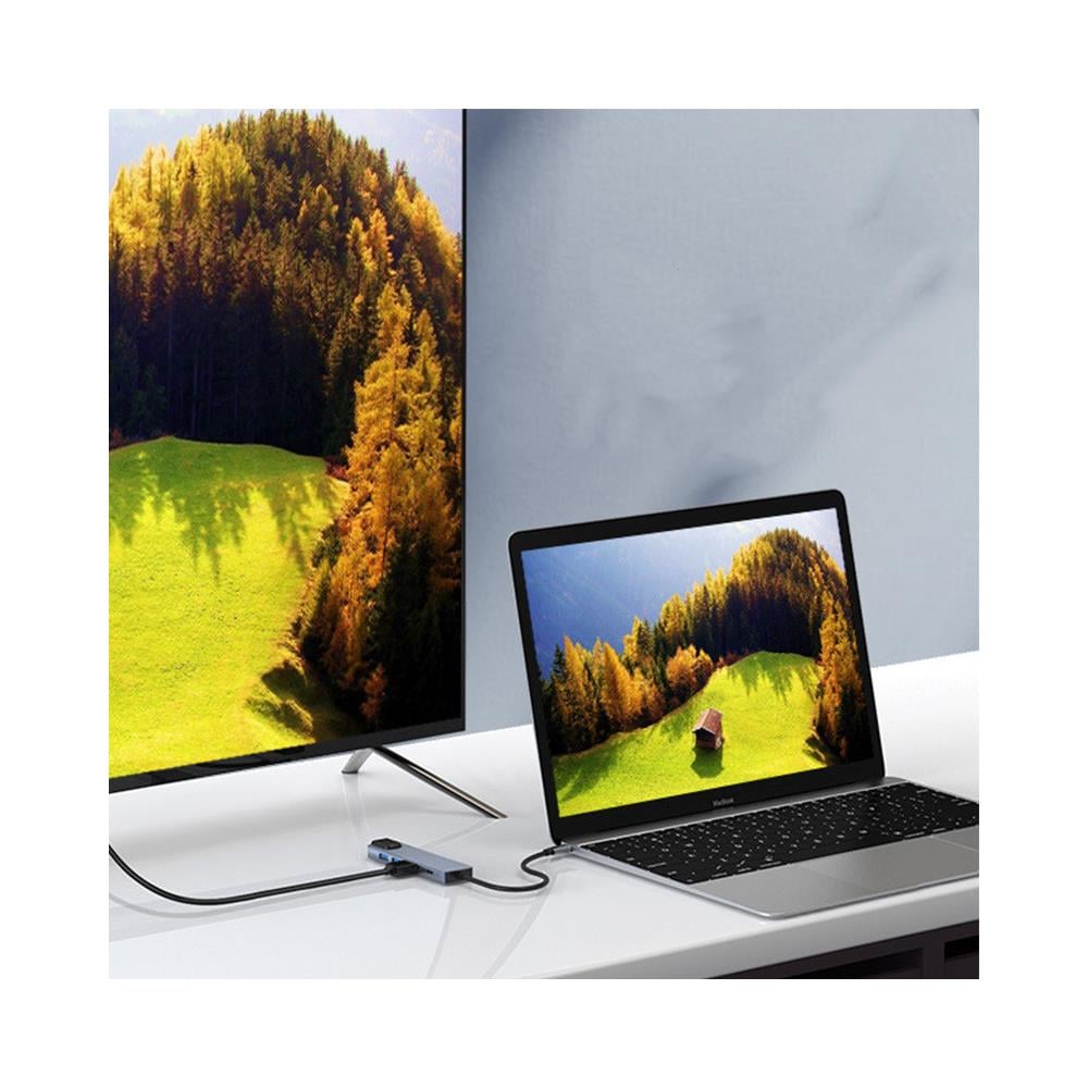 Adattatore Multiporta Usb-c Usb-a, Usb-c, Hdmi, Rj45 Grey - Foto 4