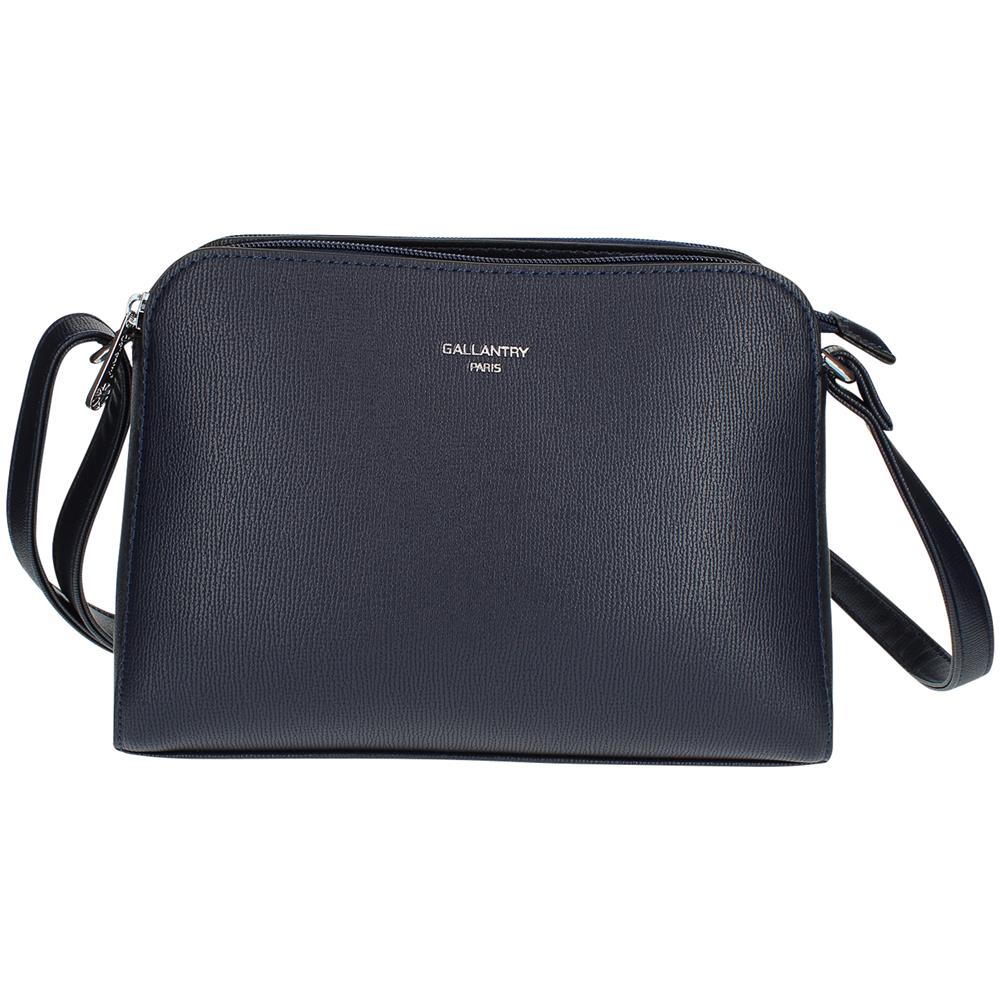 Borsa A Tracolla In Similpelle - Paris - Blu - Foto 1